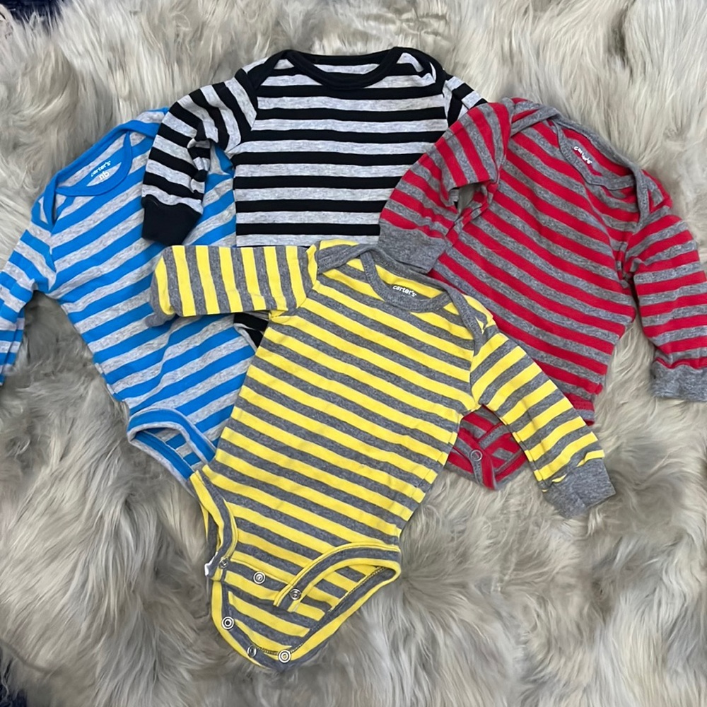 4 Piece Carters Long-sleeve Onsie